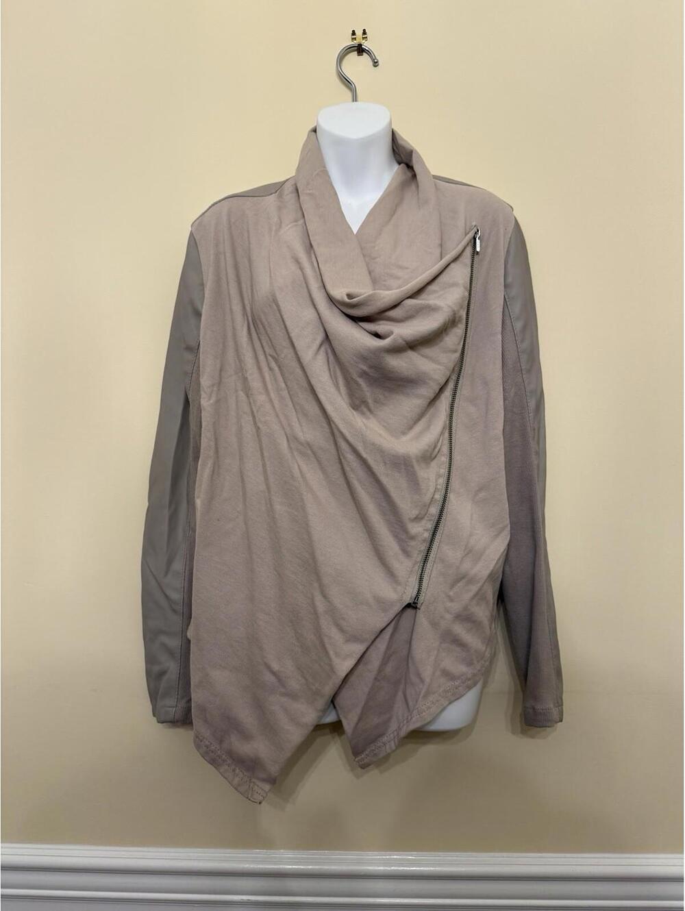 Women's [BLANKNYC] Drape Faux Leather Jacket, Size Large